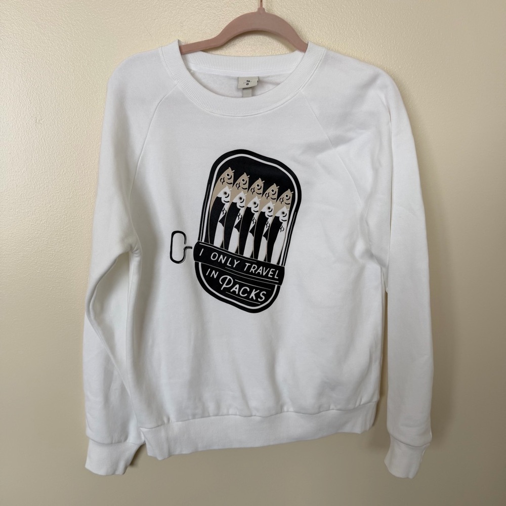 TARGET THE CUDDLE COLLAB Sardines I Only Travel in Packs Crewneck Sweatshirt